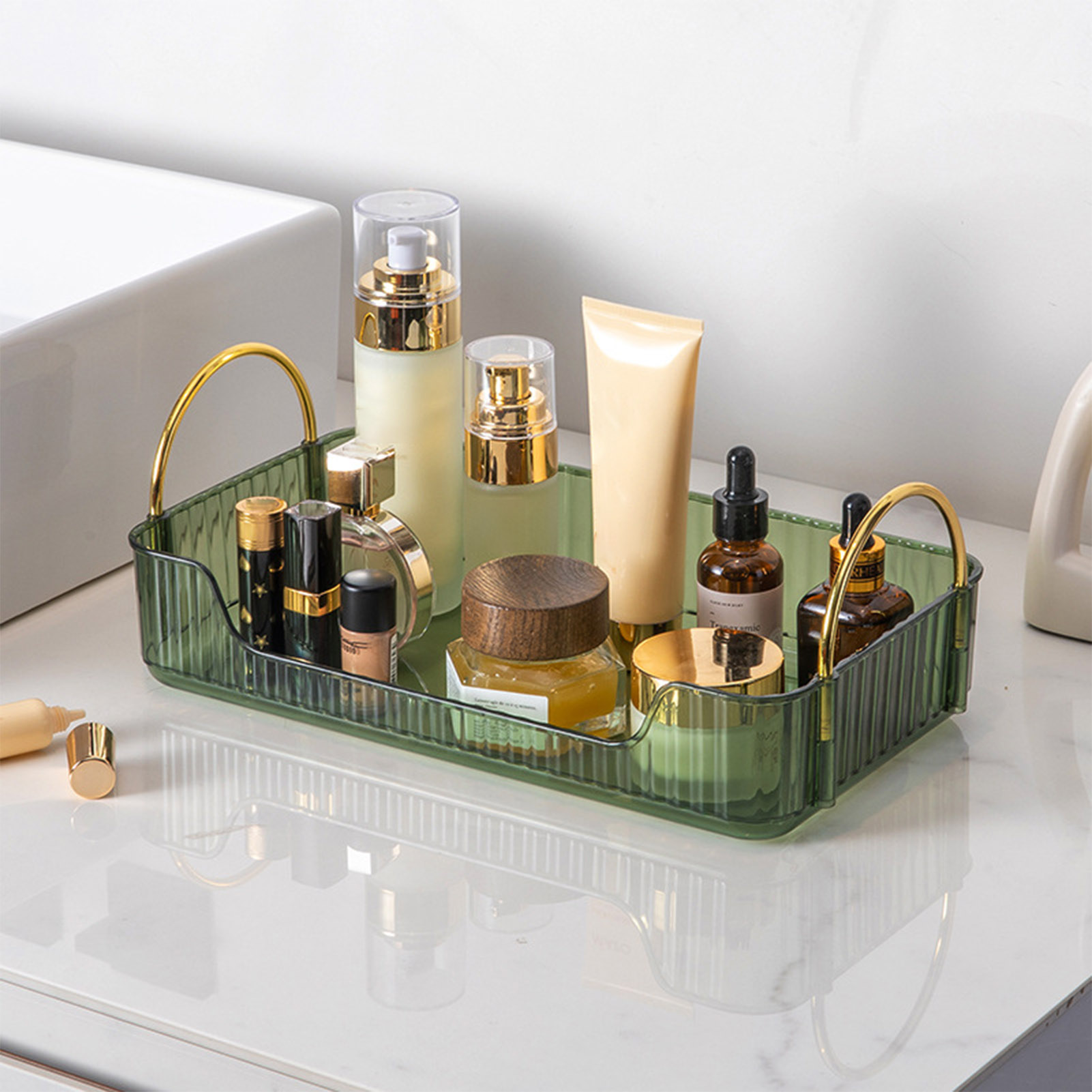 Tech Accessories Organizer - Badkamerorganizerrek Licht Luxe Acryl Opbergdoos voor