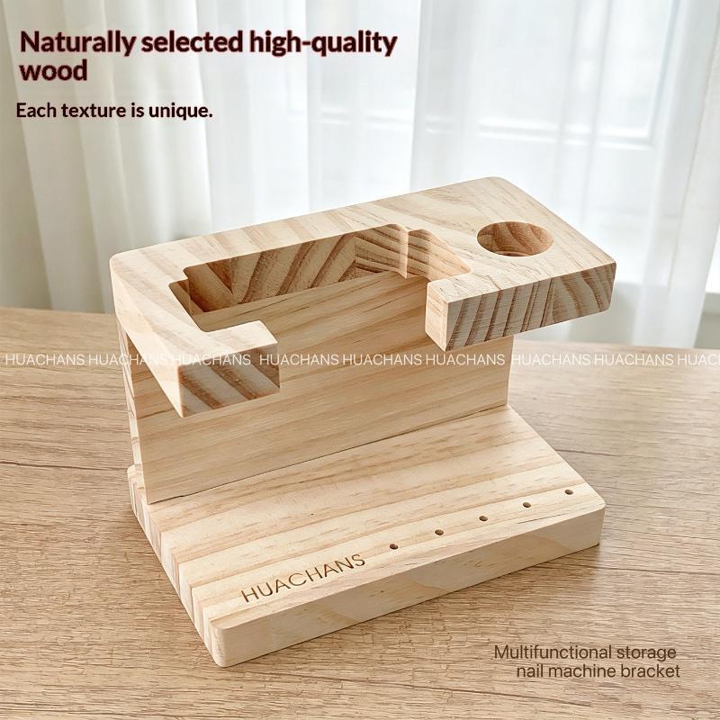 Nail Tech Accessories - 1 stuks houten houder voor nagelboorbits: