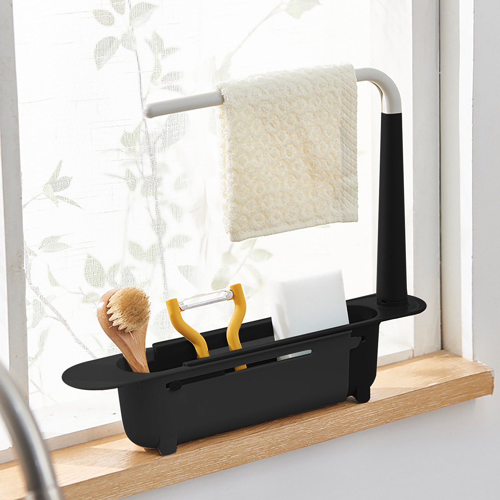 Tech Accessories Organizer - Elescopische Gootsteen Plank Afdruiprek Keuken Organizer
