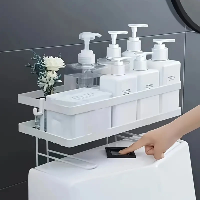 Tech Accessories Organizer - Opbergsysteem boven toilet - 3-laags badkamerorganizer,