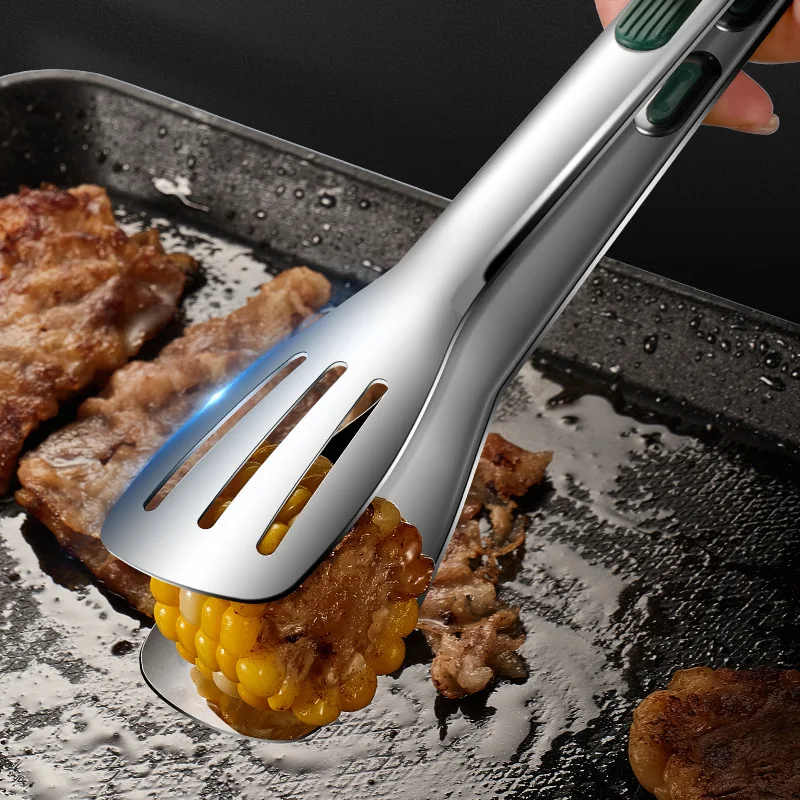 Hi Tech Kitchen Accessories - Roestvrijstalen BBQ-clip Antislip voedseltangen Vlees Salade
