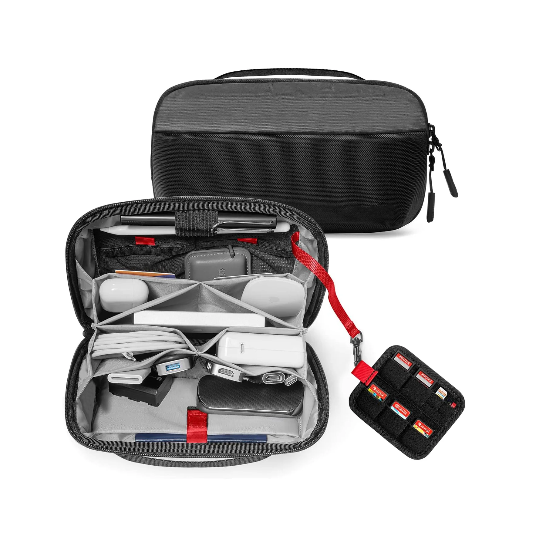 Tech Accessories Store - Reistasje voor elektronische accessoires, waterbestendig, met