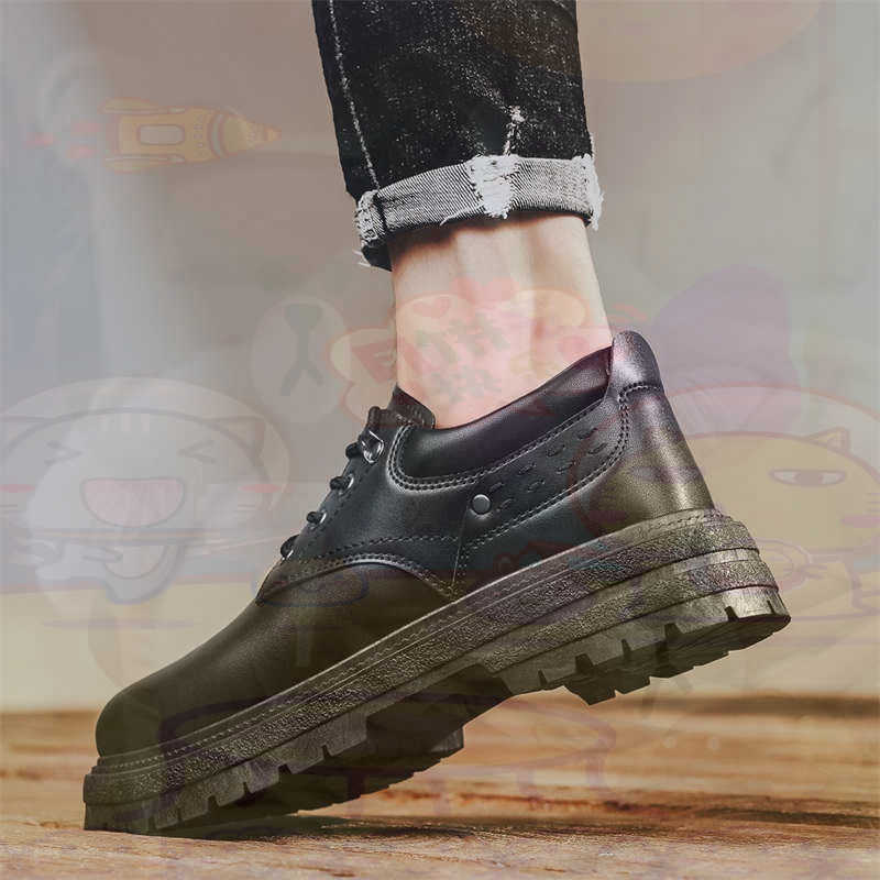 Tech Accessories Key - Donker natuurlijk leer Mode-sneakers Tennis Herensneakers