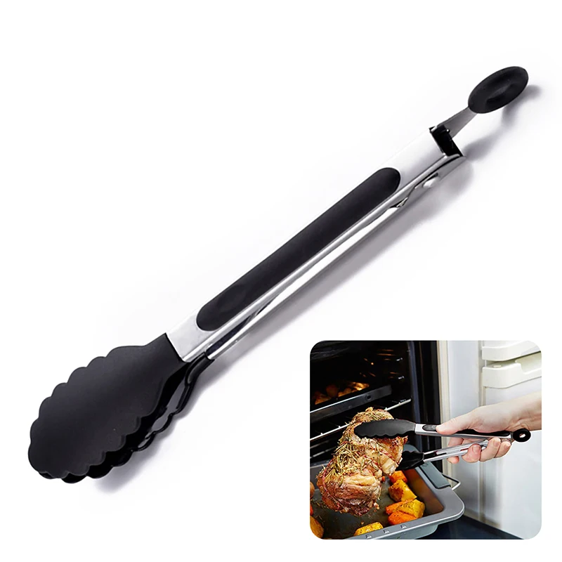 Hi Tech Kitchen Accessories - Voedseltang Roestvrijstalen keukentang Siliconen Nylon Antislip