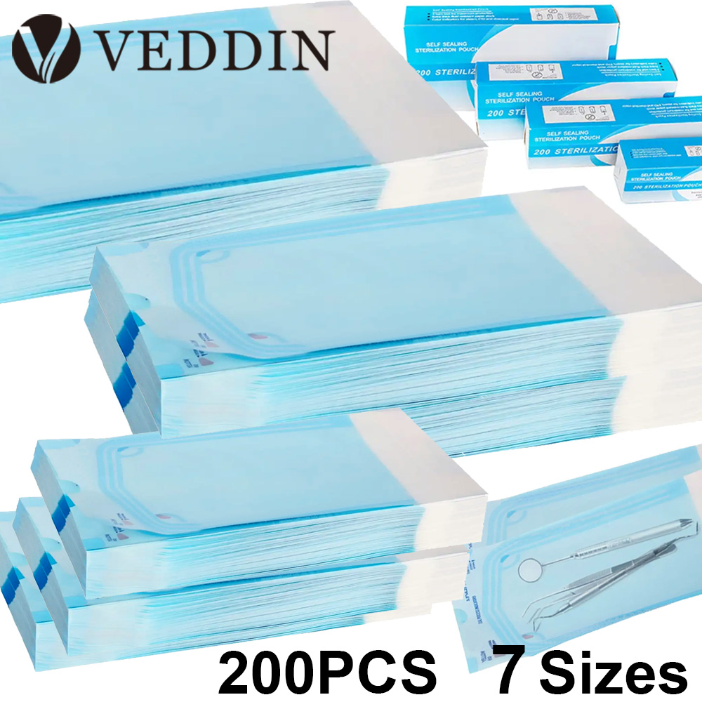 Nail Tech Accessories - 200 Stuks Zelfsluitende Sterilisatie Pouch Zakken