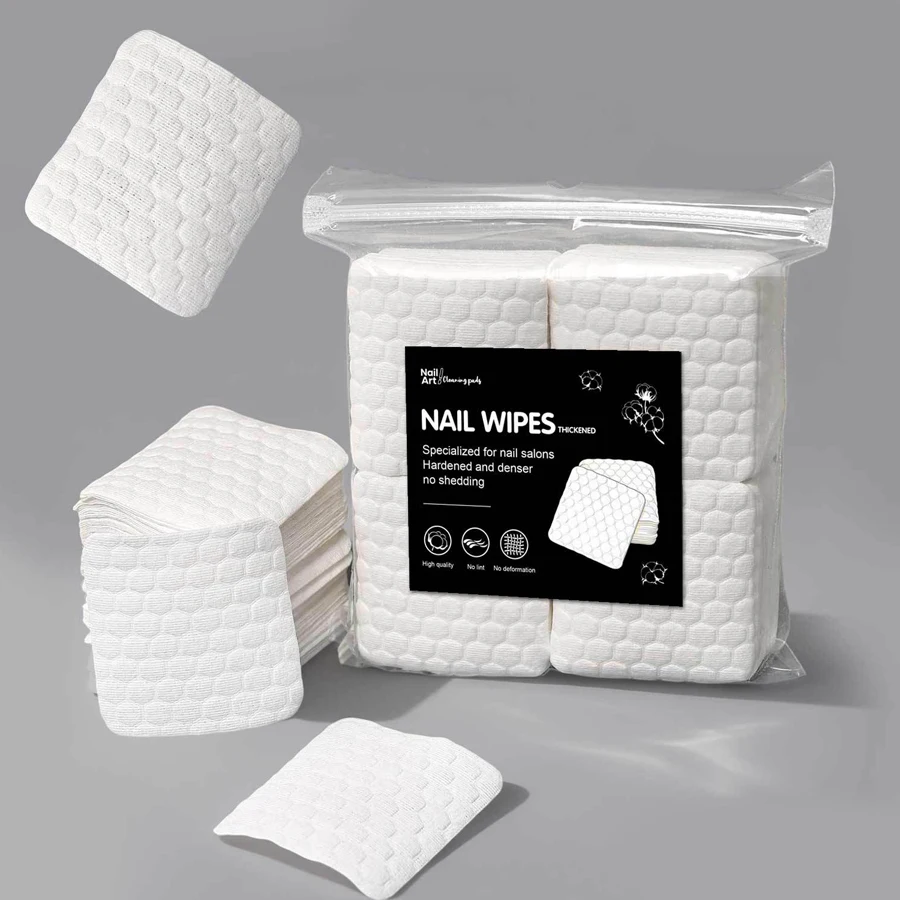 Nail Tech Accessories - 200 stuks pluisvrije nageldoekjes, duurzame nagelreinigingspads,