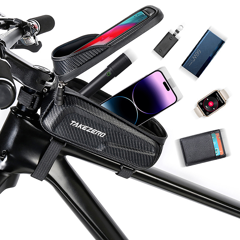 Tech Accessories Bag - Nieuwe fietstas waterdicht touchscreen fietstas bovenste