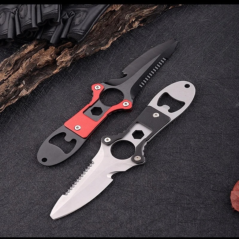 Tech Diving Accessories - Multifunctioneel mes van roestvrij staal, duikgereedschap,